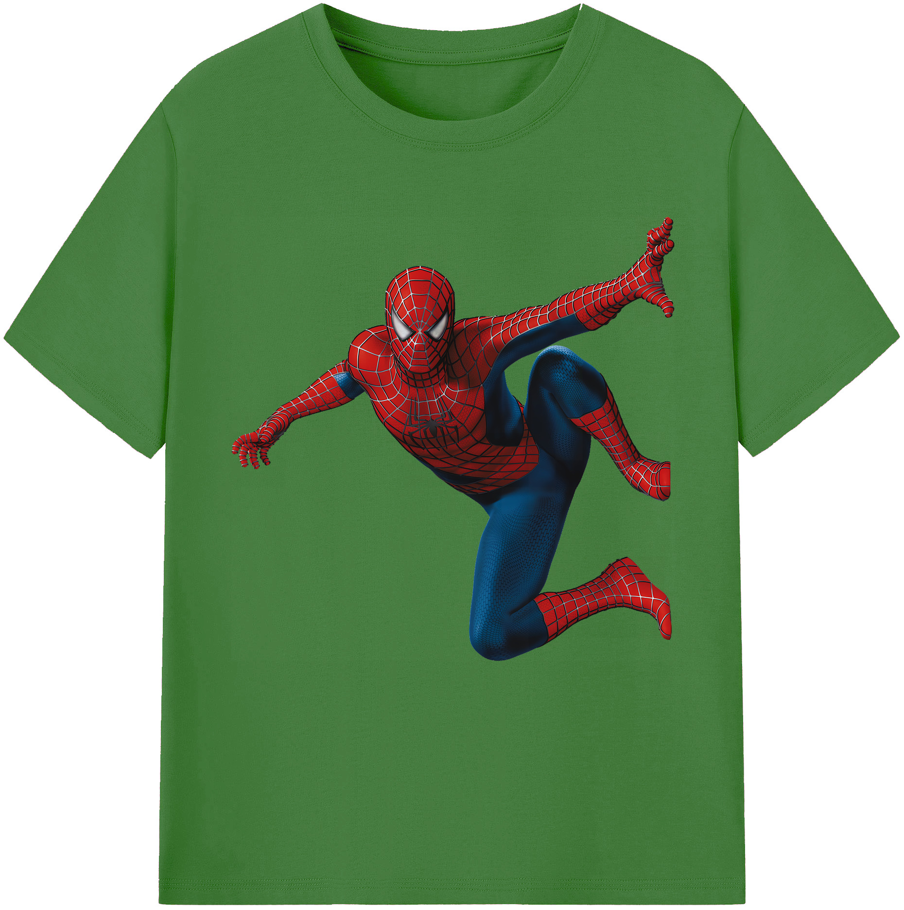 （画像用） Spider Man スパイダーマン レディースカジュアルプリントTシャツ（綿100％）